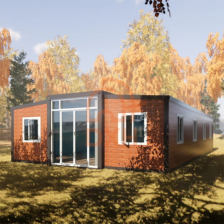 40ft uitbreidbaar opvouwbaar containerhuis, eenvoudig te monteren met 2 bedden en 1 badkamer 2