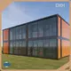 Flat Pack House DXH,W15000*L7800*H5600mm 1