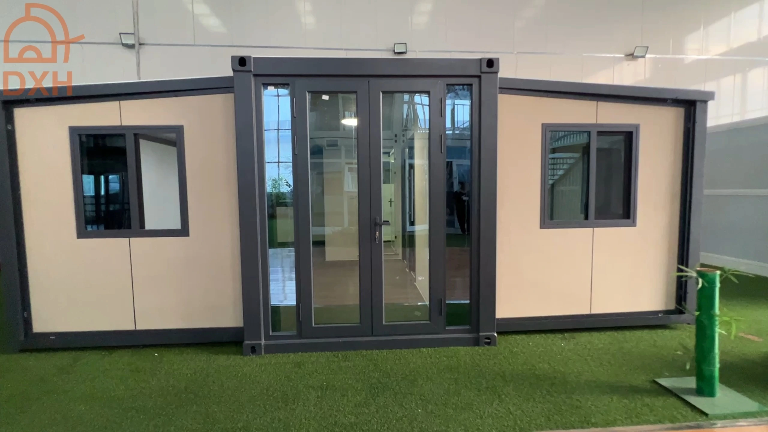 DXH luxury 20ft expandable container house with 2 bedrooms 1 bathroom and Calcium silicate panels 1