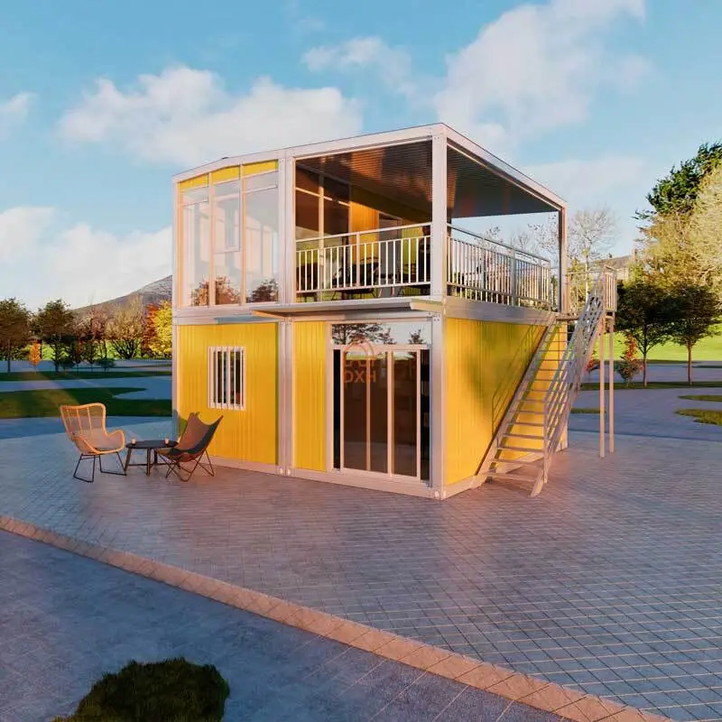 Modern Two-Story Container Home Villa 1