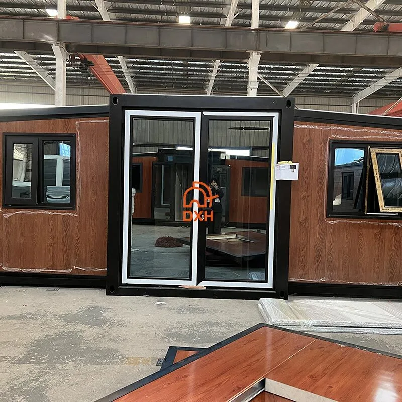 10ft Wood Grain Expandable Container House 1