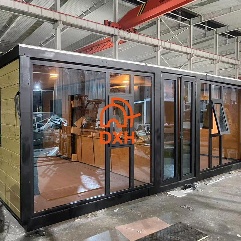 Expandable Container House with Flat Roof | DXH Container