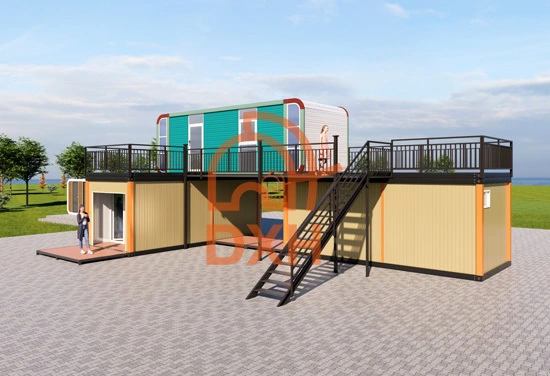 Cas du projet: une maison de conteneurs hybrides à 2 étages