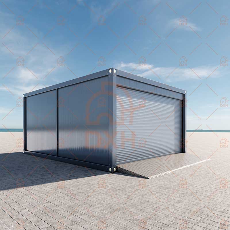 Prefab Steel Garage with Roll-up Door