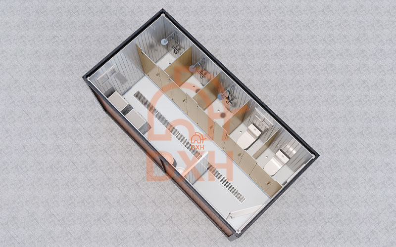 Container Restrooms for Construction Sites | DXH Container