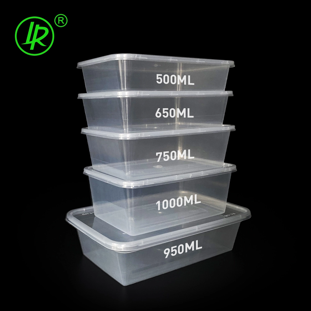 Plastique à lunch en plastique Restaurant des contenants à emporter - LRPACKING 1