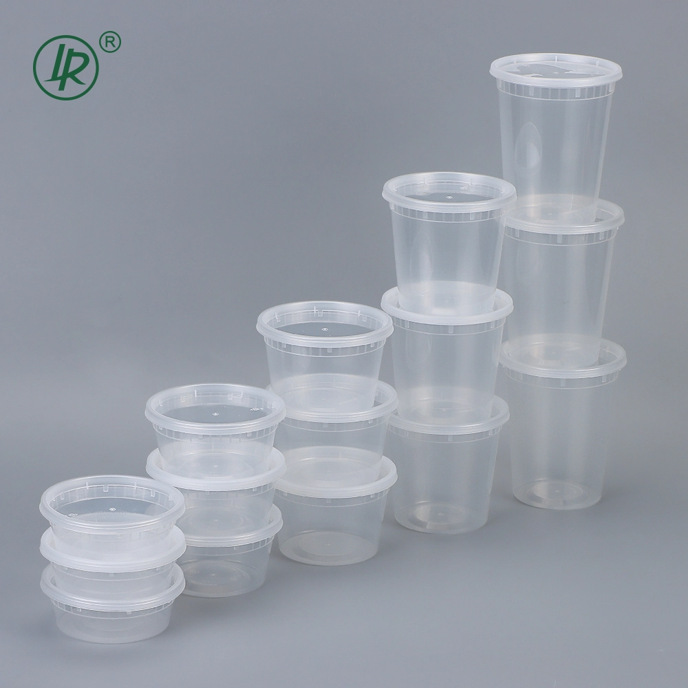 حاويات لذيذة واضحة قابلة لإعادة الاستخدام مع الأغطية - lrpacking 1