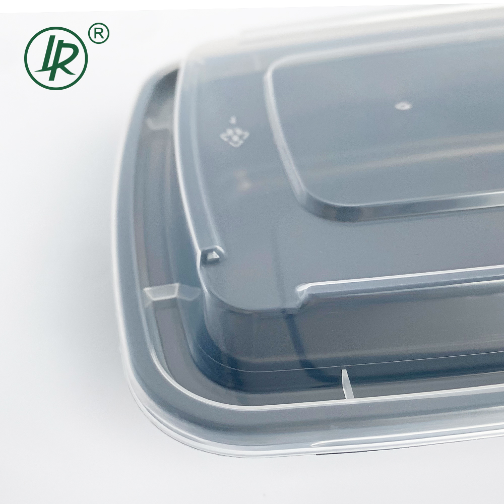 LF Series Black American Disposable Lunch Box 6