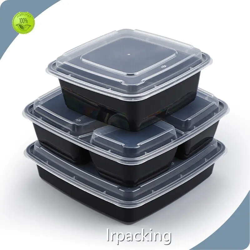 Contenedores de delicatessen de plástico transparente con tapas, venta directa para la venta 1