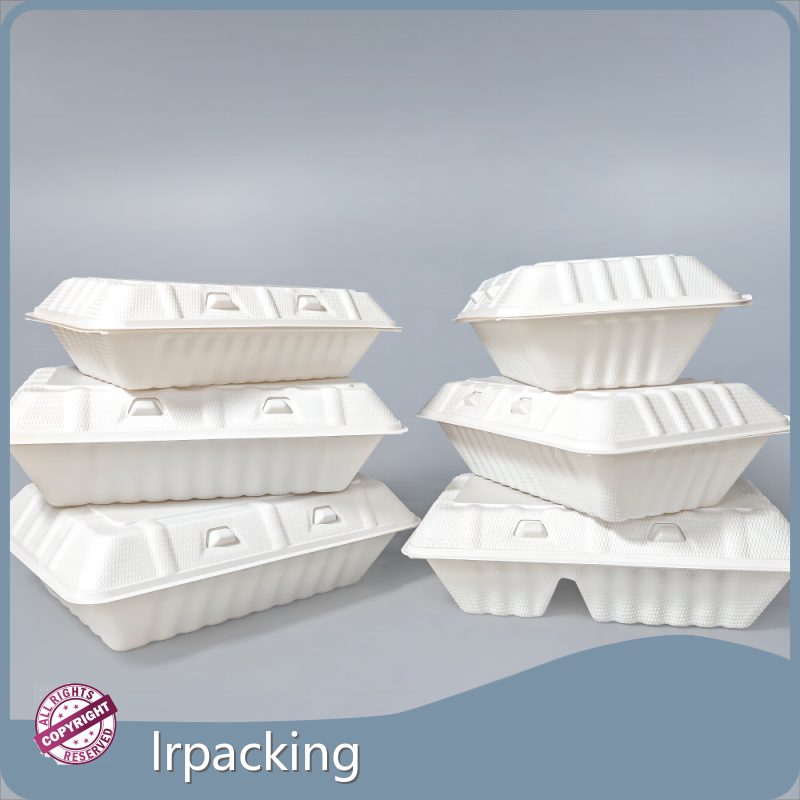 لحاويات الكيك البلاستيكية المفصلية للسوبر ماركت من Lrpacking 1