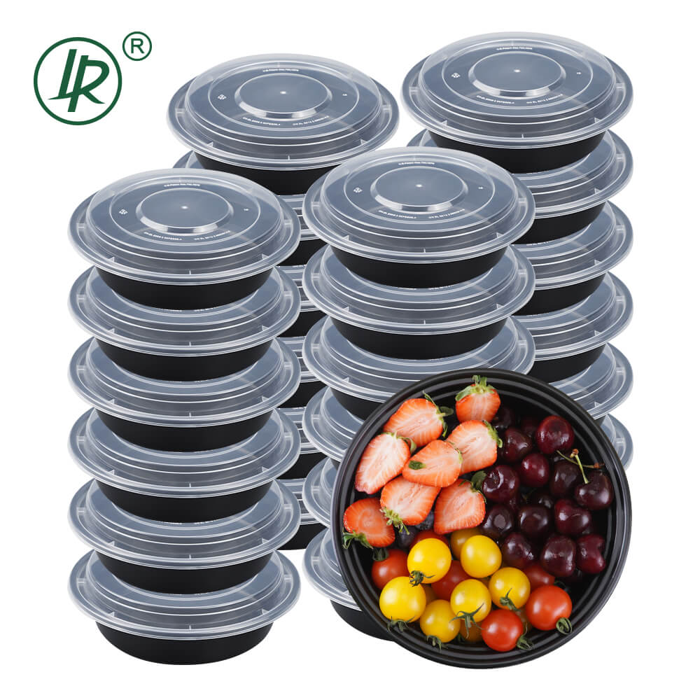 mangkuk saji plastik hitam