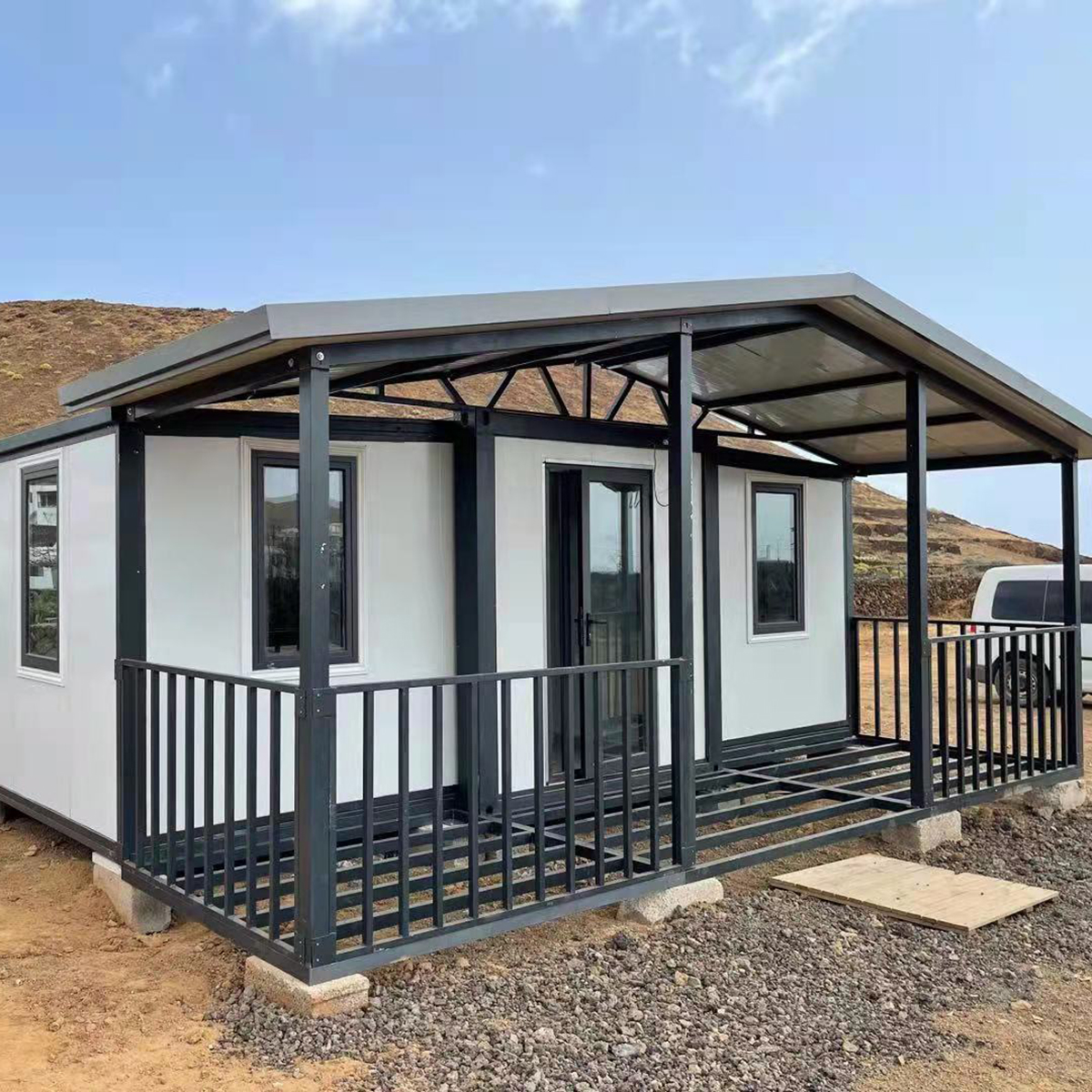 Casa de contêiner expansível de 20 pés, luxo de 2 quartos para venda 6