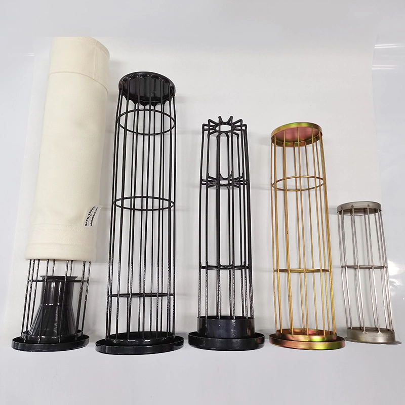 Jaula de filtro común de fábrica para soportar la bolsa de filtro en casas de filtros colectores de polvo 1