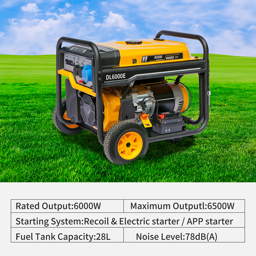 I-6000W ecocekileyo ye-sine wave generator ye-diesel 6000 watt Vula iSakhelo seDizili esiThulileyo umatshini wokuWelding 10