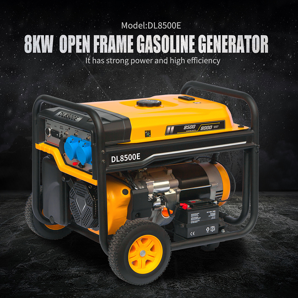 8000W inverter genset ephathwayo eThulekileyo yeGasoline Generator 7