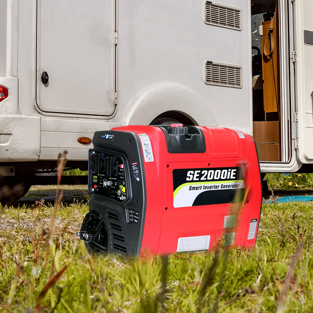 Schnelle Lieferung Tragbarer Wechselrichter-Generator für den Außenbereich 2000 W Kleine leise Benzingeneratoren für zu Hause auf Lager 1