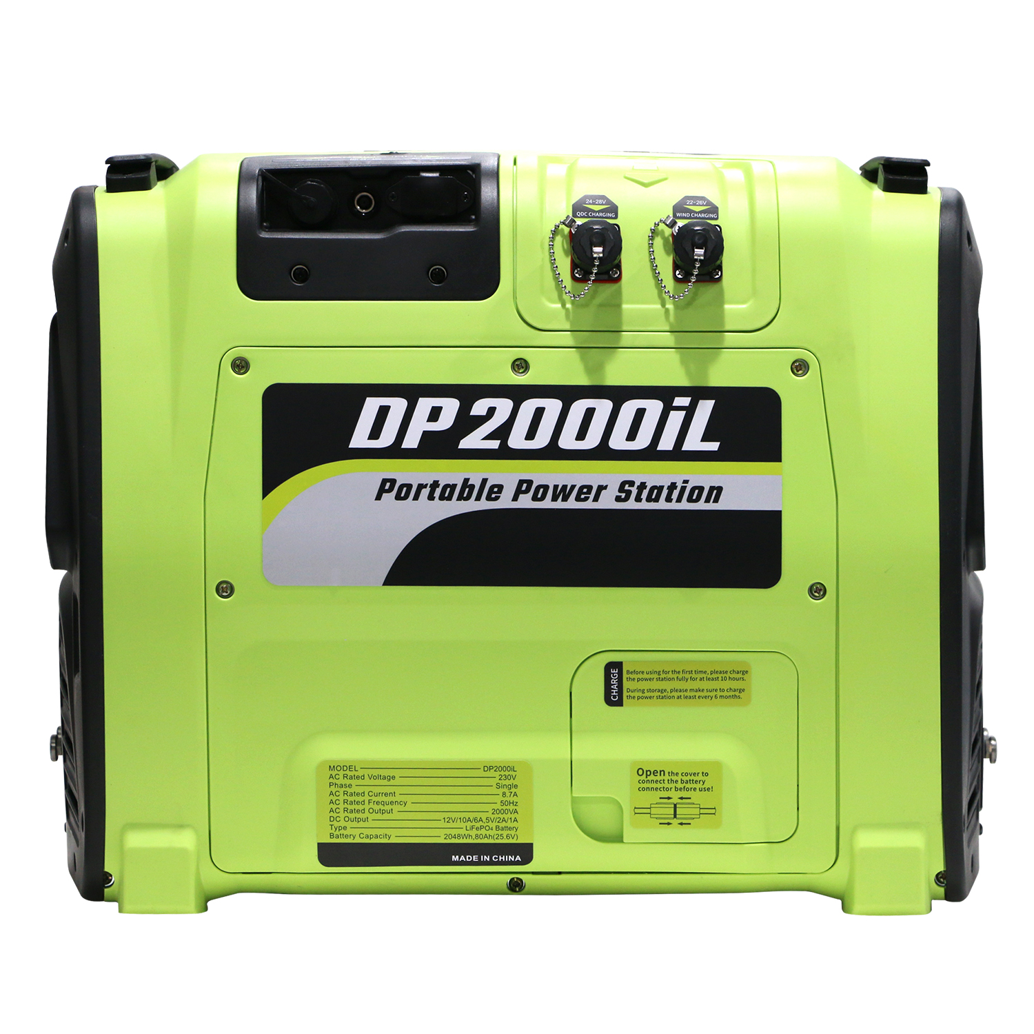 2KW Camping Mobile Power, iSikhululo soMbane esiphathwayo seSolar ene-2048Wh LiFepo4 Ibhetri 3