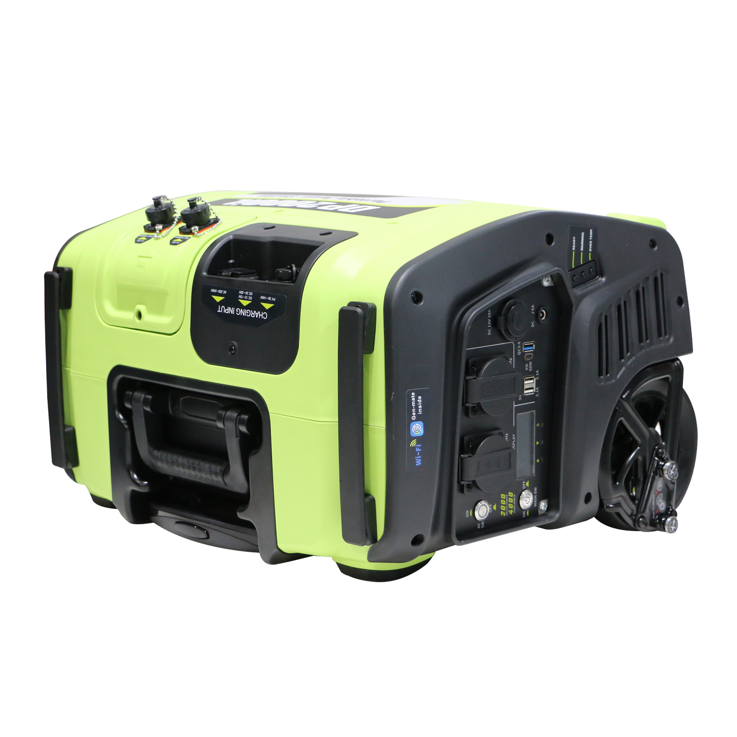 2KW Camping Mobile Power, iSikhululo soMbane esiphathwayo seSolar ene-2048Wh LiFepo4 Ibhetri 4