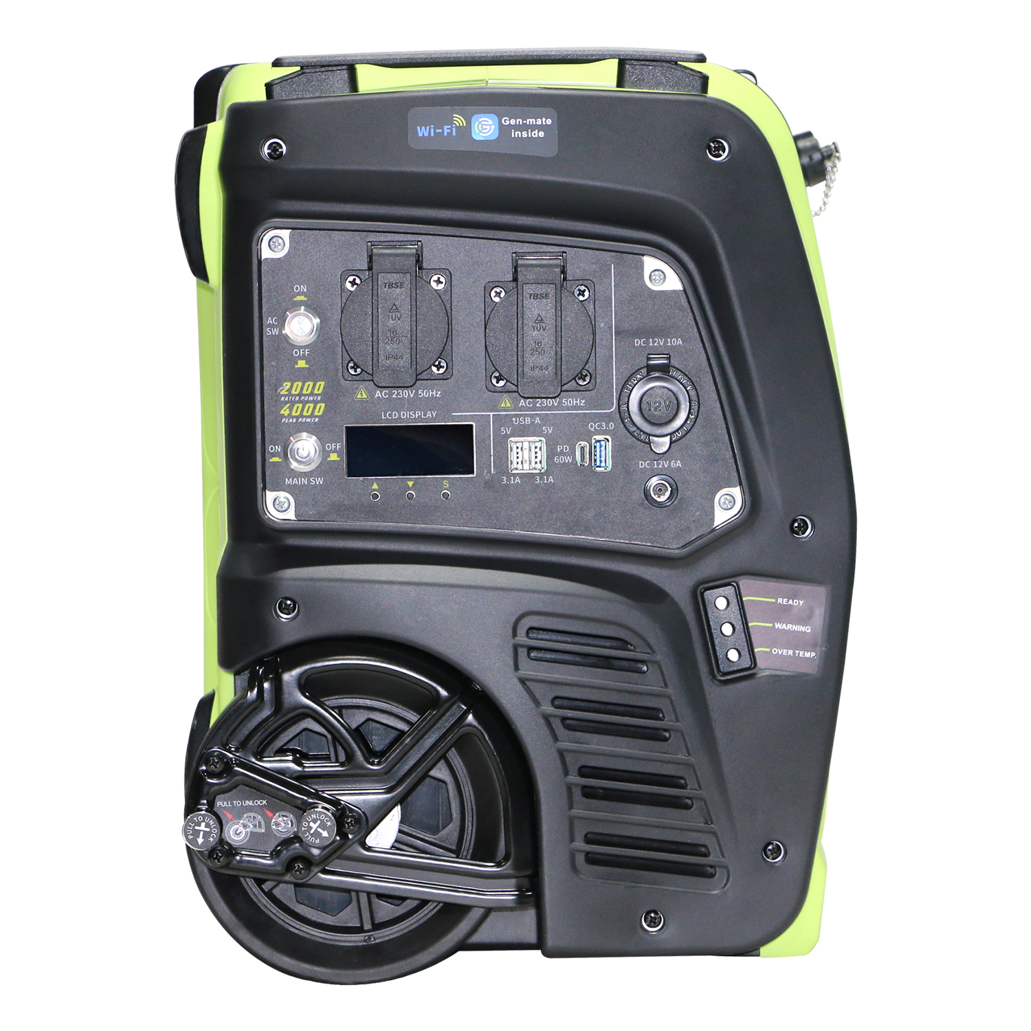 2KW Camping Mobile Power, iSikhululo soMbane esiphathwayo seSolar ene-2048Wh LiFepo4 Ibhetri 7