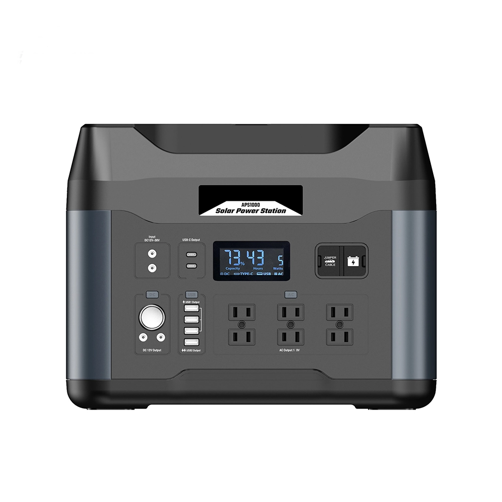 2000w 휴대용 발전소 lifepo4 발전기 발전기 태양 전지 패널이있는 1000w 태양 광 발전기 스테이션 1