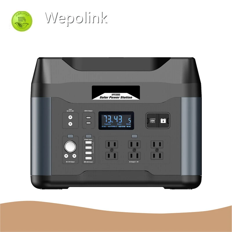 1000w Portable Solar Generator Shanghai Plastic +iron ISO9001 Wepolink Brand Company 1