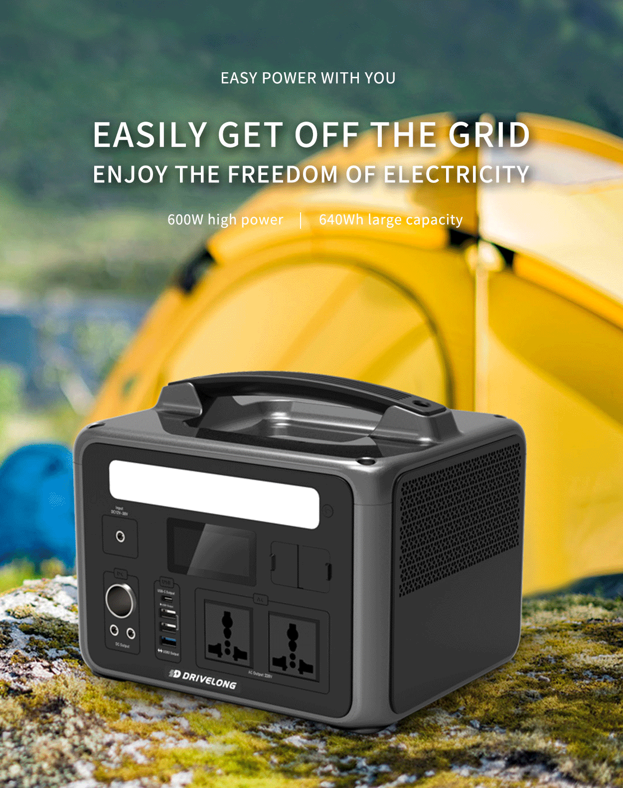 portable energy storage 600 watt power supply multi-tasker solar generator power bank station 6