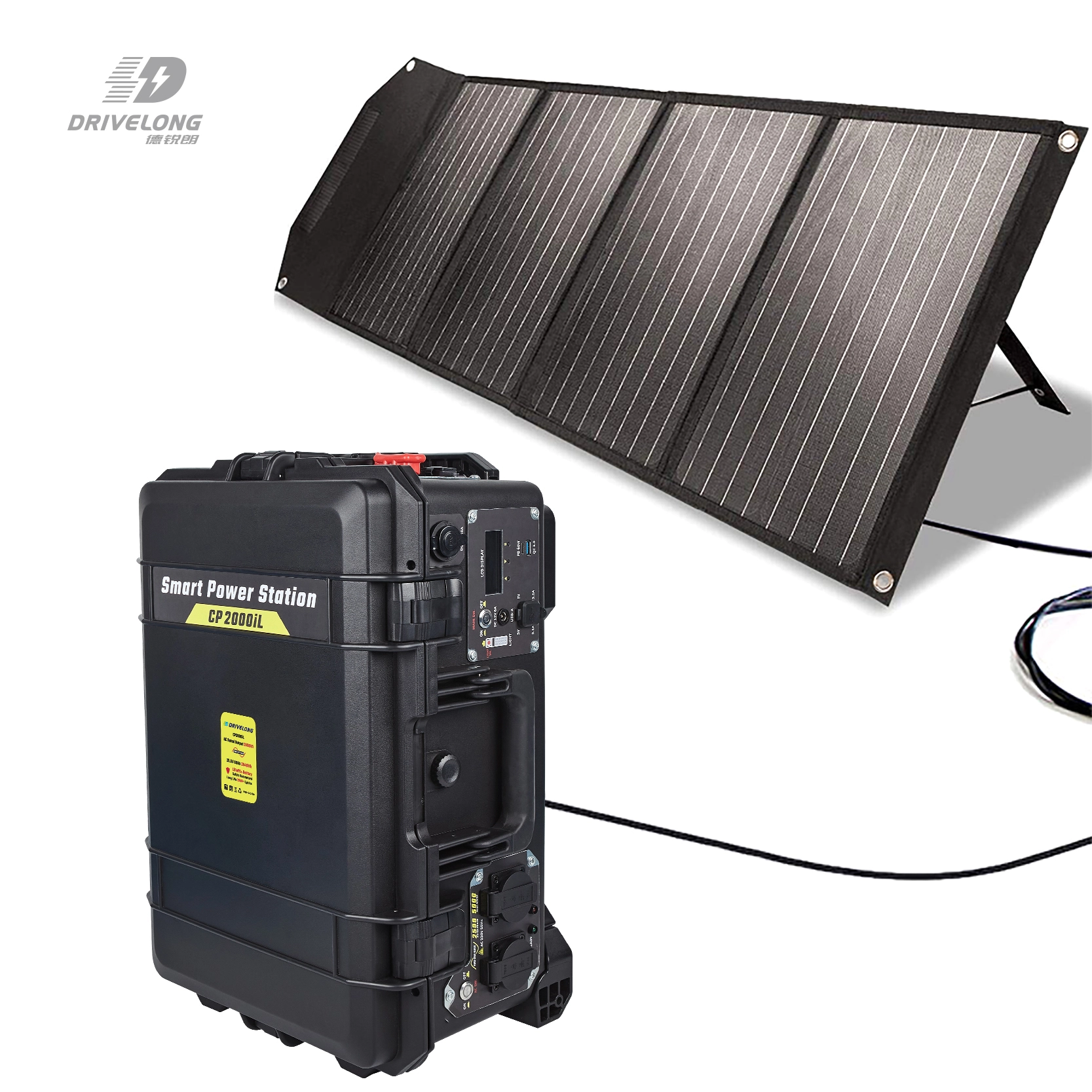 5 Mga Opsyon sa Pag-recharging Mataas na Kapasidad & Mataas na Output Maramihang mga proteksyon 2000 Wall Portable Power Station-1700137583220360 1