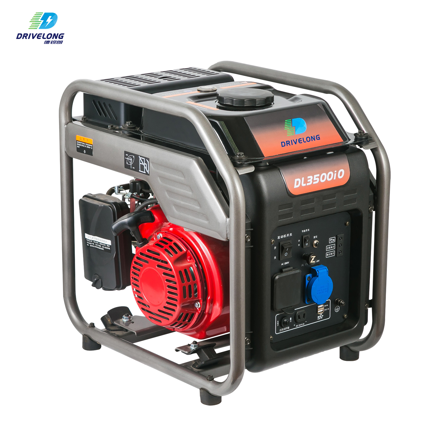 3000 watt kwiSigaba esinye esiphathwayo Ukukhempisha ukusetyenziswa kwepetroli yedijithali Ijenereyitha ephathekayo yepetroli 1
