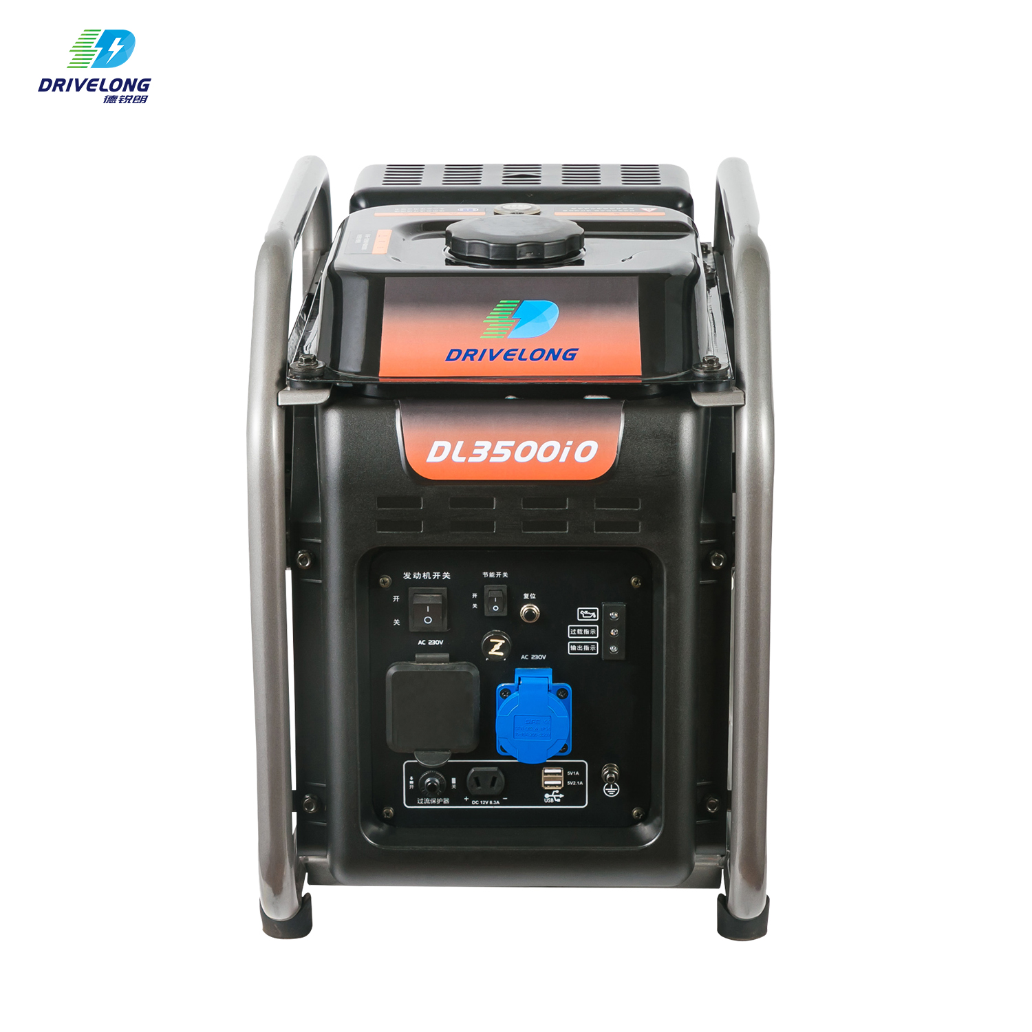 Lågt pris 3000 watt 50HZ /60HZ Inverter Generator 3000w bensingenerator med öppen ram för hemmabruk 8