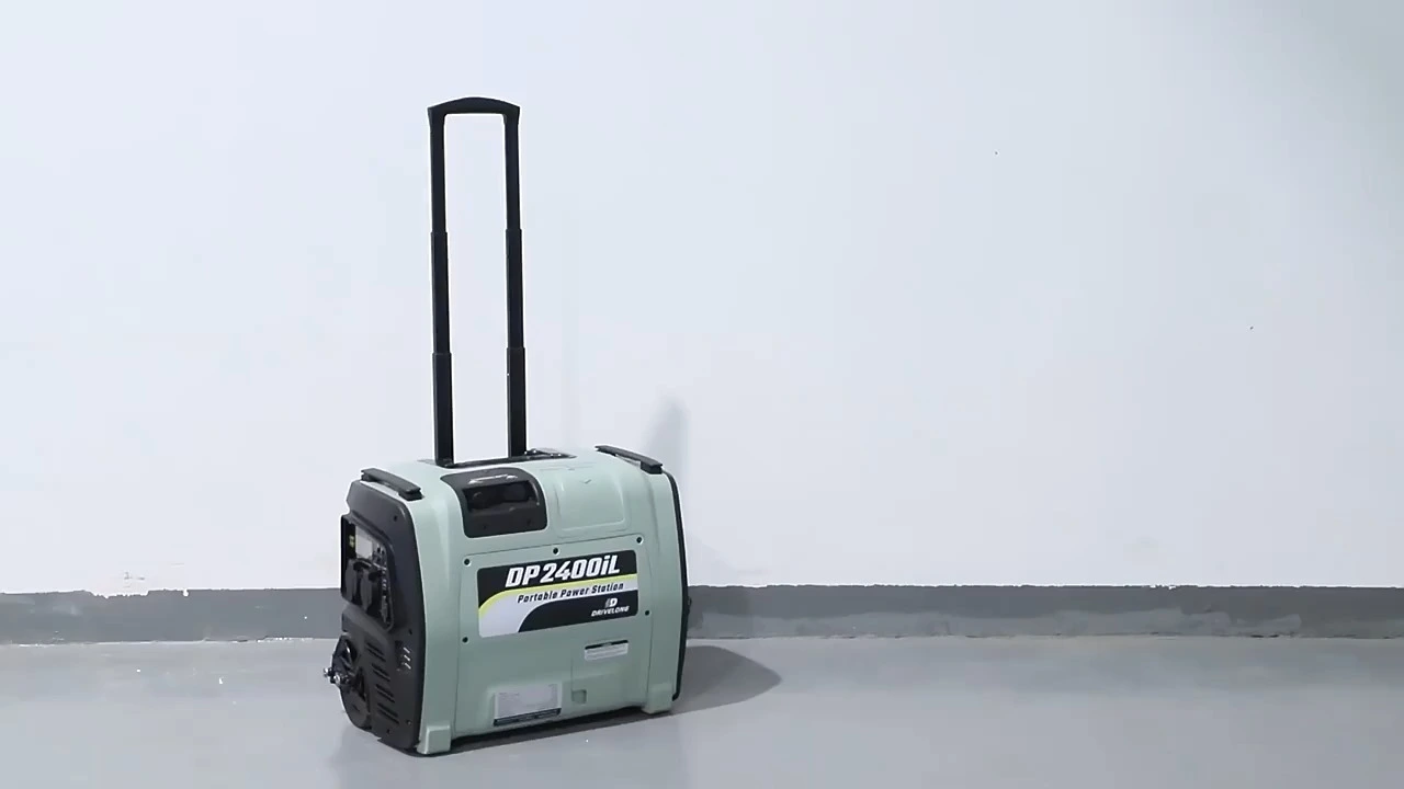 2400W Di Động Ga Tay Cầm Du Lịch Thân Thiện Với Tấm Pin Năng Lượng Mặt Trời Máy Phát Điện Pin Ngoài Từ Xa Nguyên Chất Sóng Sin MPPT Sử Dụng Tại Nhà 1