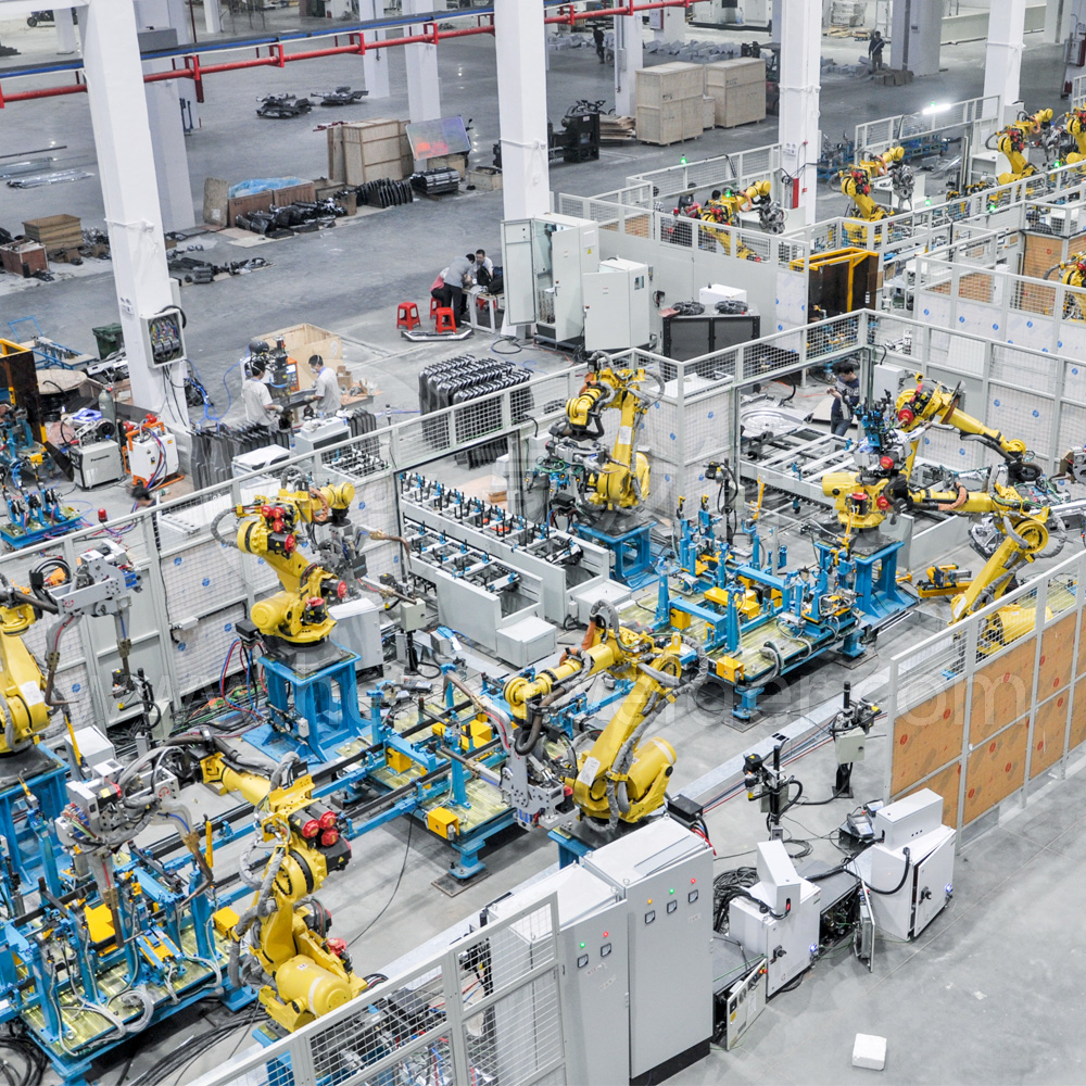 Custom OEM Robotics System Integration Auto Chassis Welding Line