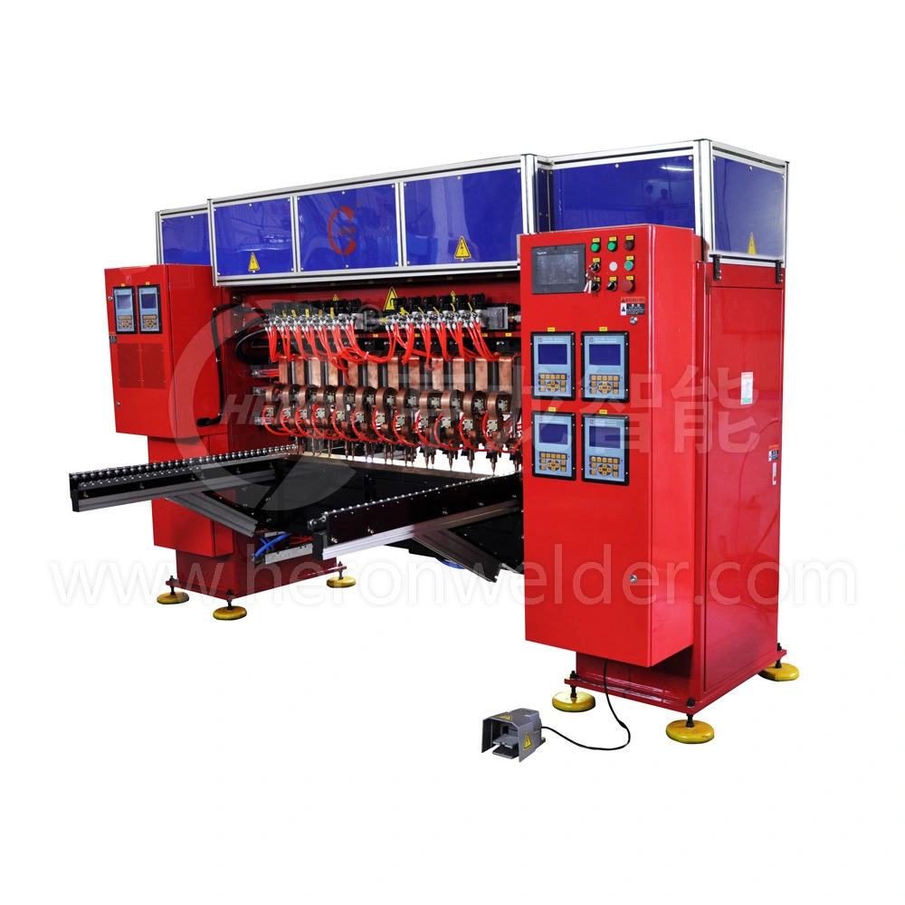 Máy hàn đa điểm MFDC với 26 đầu làm cứng cho kệ siêu thị 1