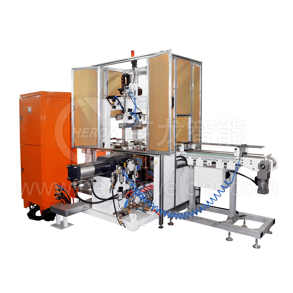 Máy hàn đường may 220KVA MFDC cho chai chữa cháy 1