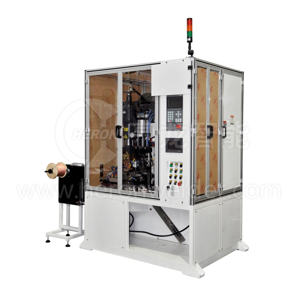 165KVA MFDC は編組銅用の溶接および切断機をカスタマイズしました 1