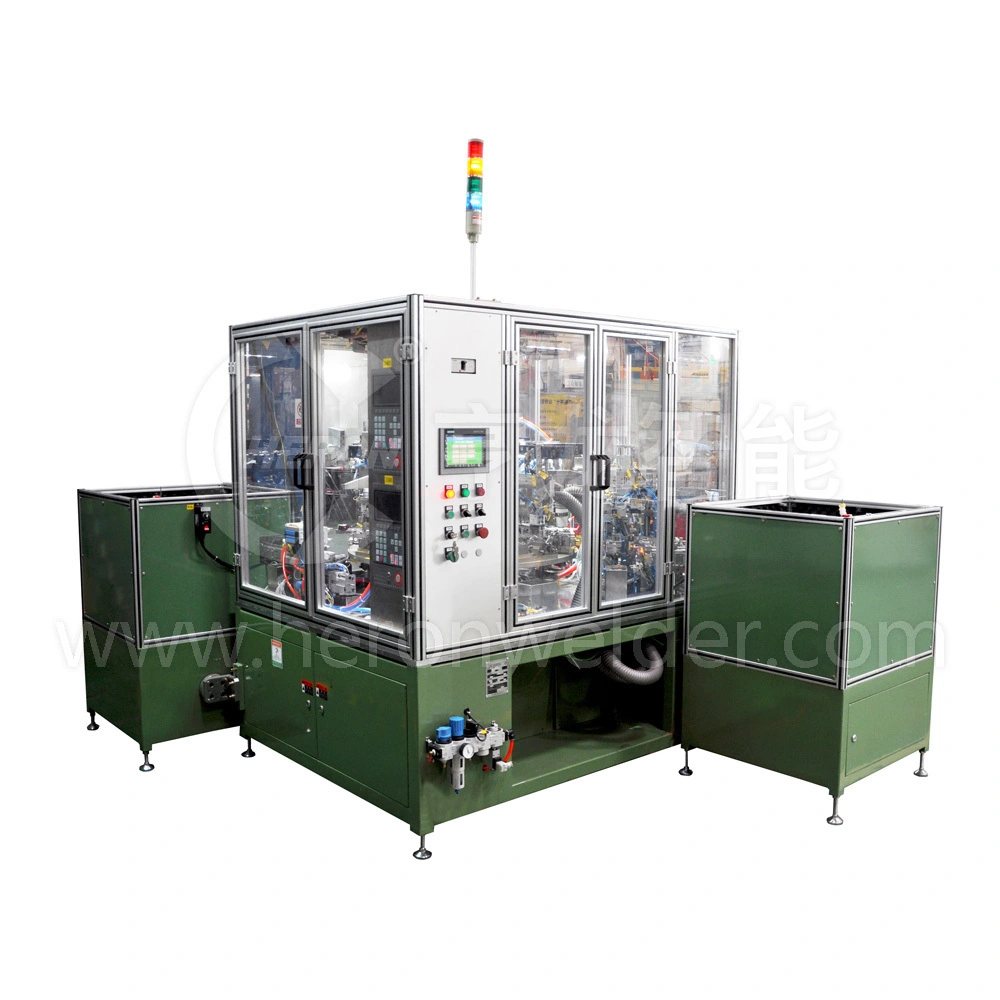 เครื่องเชื่อมแบบจุด/แบบกด MFDC ขนาด 110KVA สำหรับการตัดการเชื่อมต่อด้วยแม่เหล็ก 8 สถานี 1