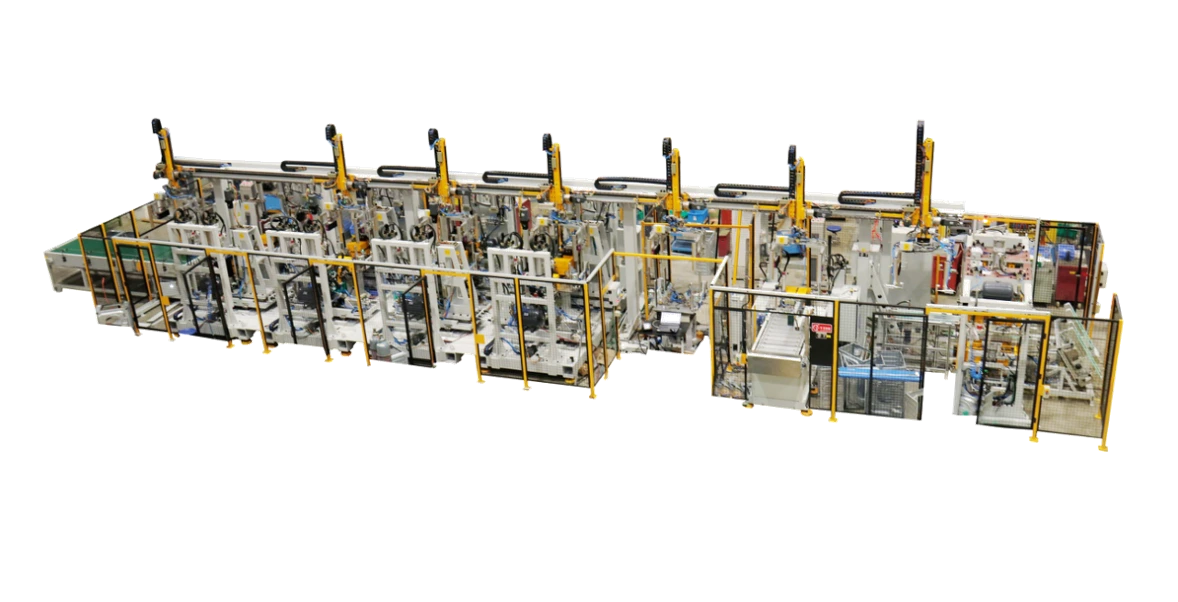 Automatic Clinching Production Line For Washing Machine Cabinet 1