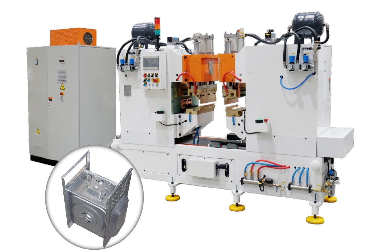 Double-Head Capacitor Discharge Projection Welder For Microwave Oven Cabinet 1