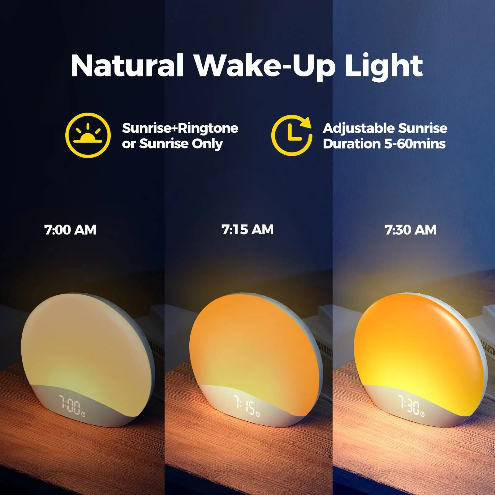 Hi-FiD OEM Light Sunrise Alarm Clock 3