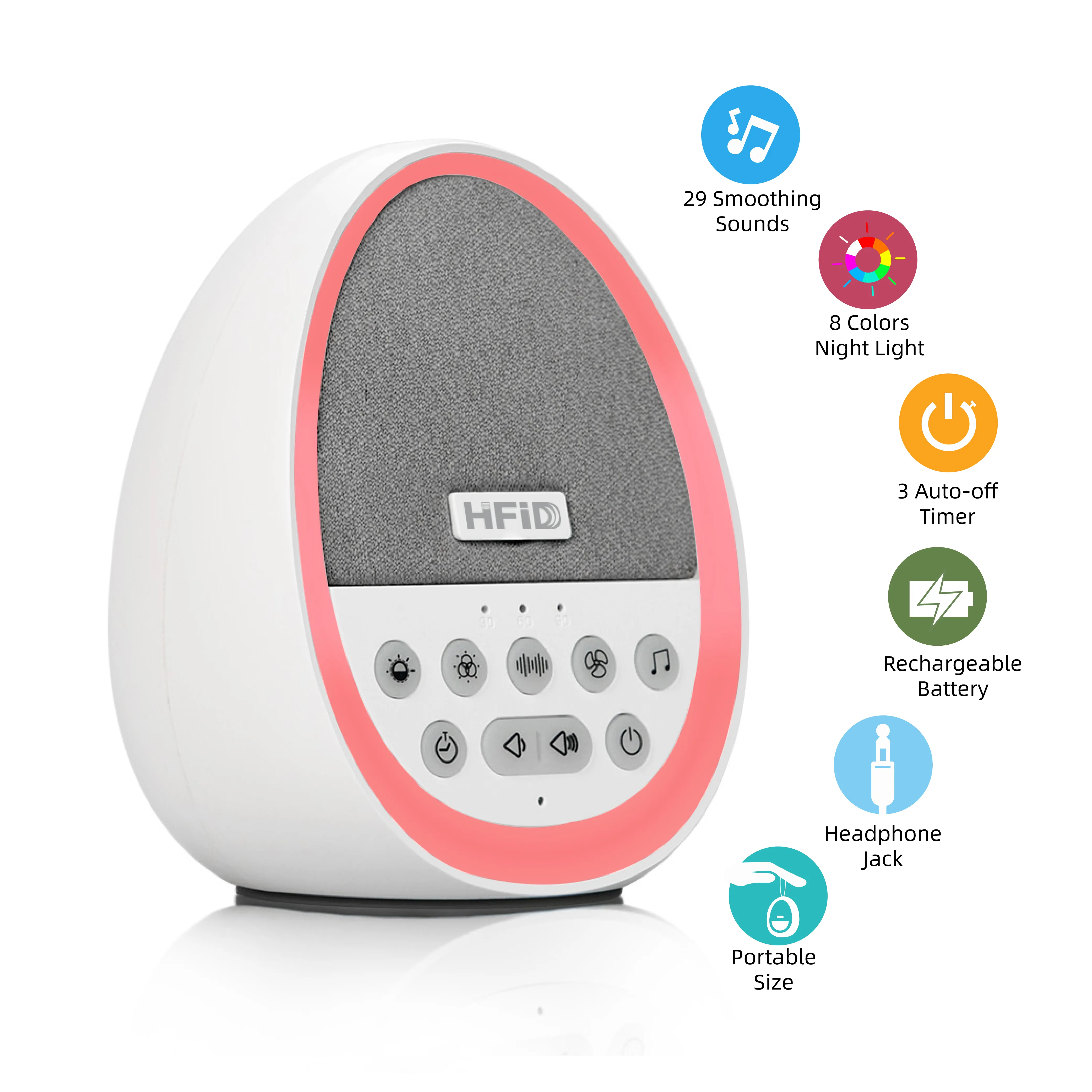 Sound Machine with Wake Up Light - - Hi-FiD 2