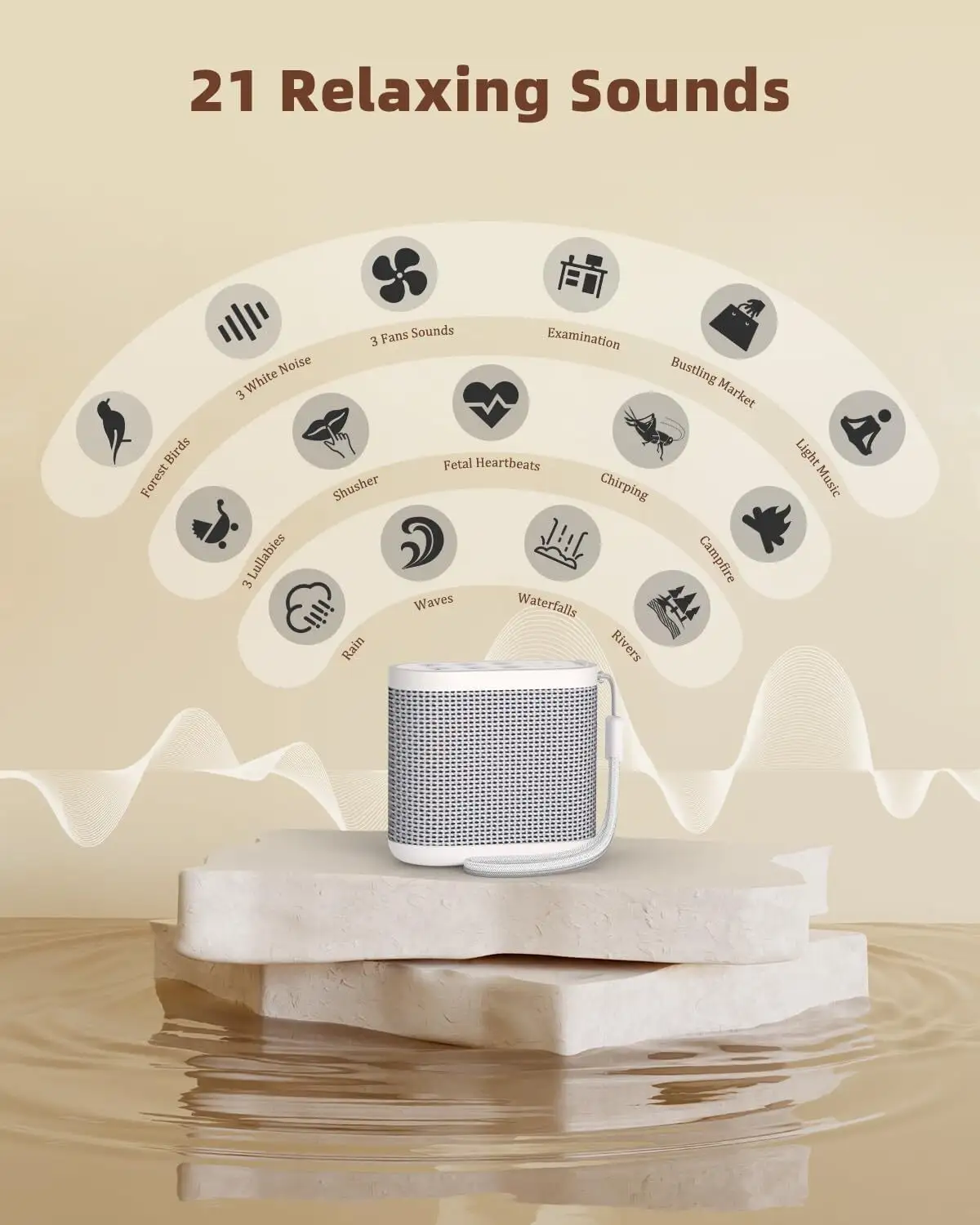 Hi-FiD Bluetooth White Noise Machine Bluetooth White Noise MachineFactory 3
