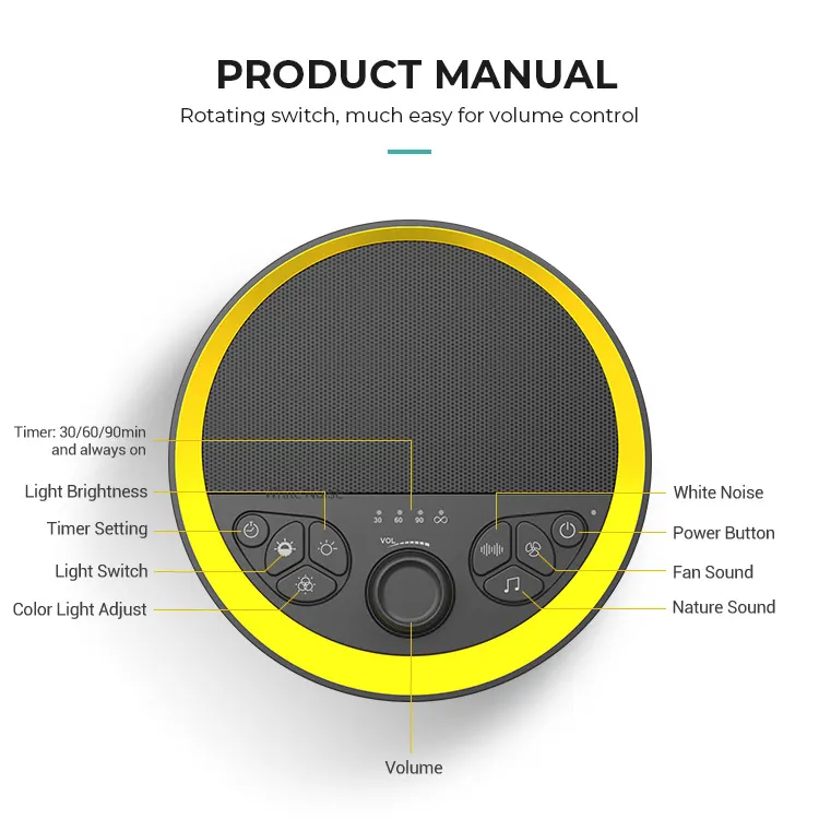 OEM Travel White Noise Machine Baby 7