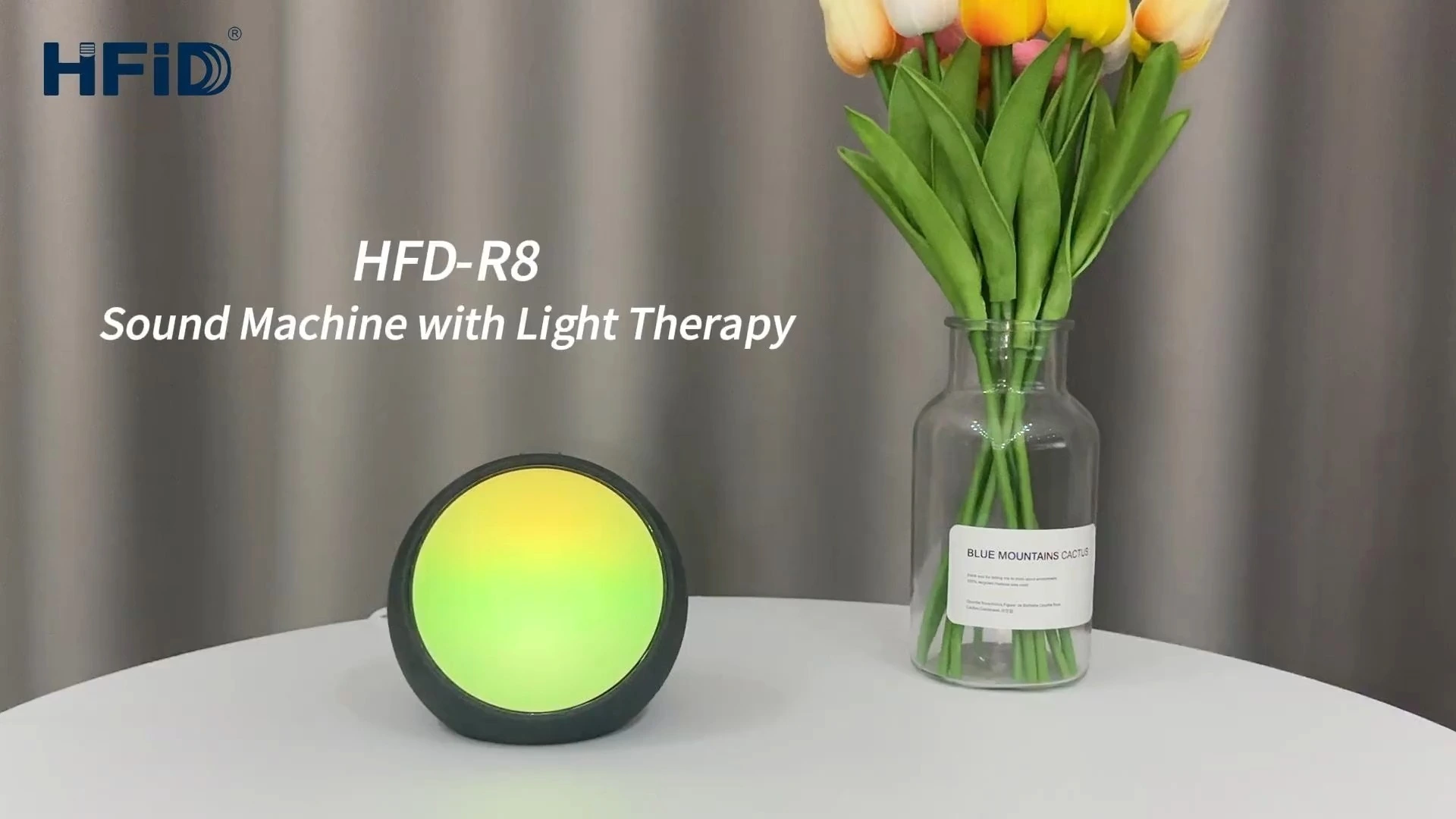 수면용 HFD-R을 위한 원형 스크린 발광 기능을 갖춘 Hi-FiD 백색소음 음향기8 1