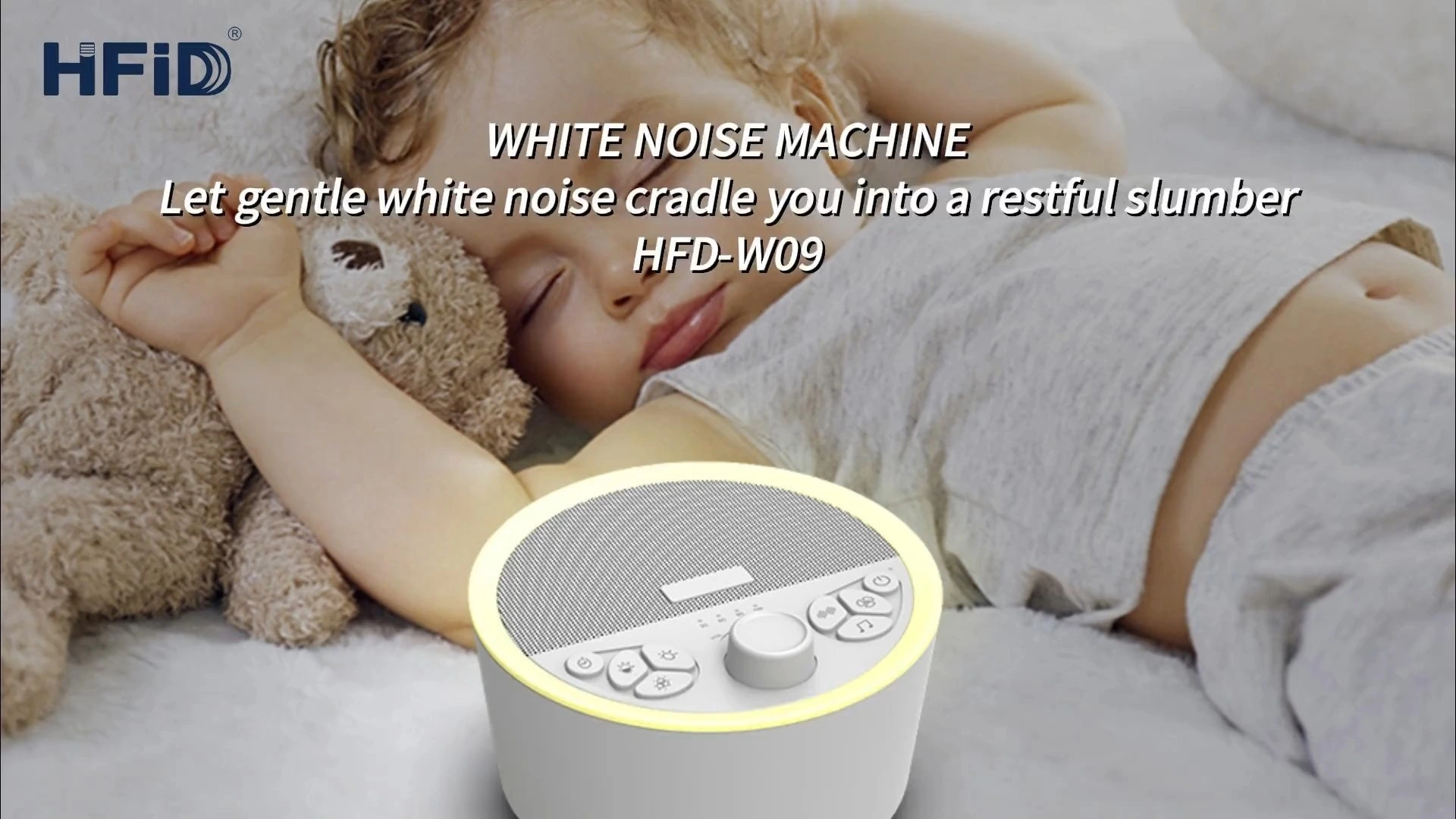 آلة الضوء والصوت Hi-FiD، آلة الضوضاء البيضاء، العلاج الصوتي، مهدئ النوم HFD-W10 1