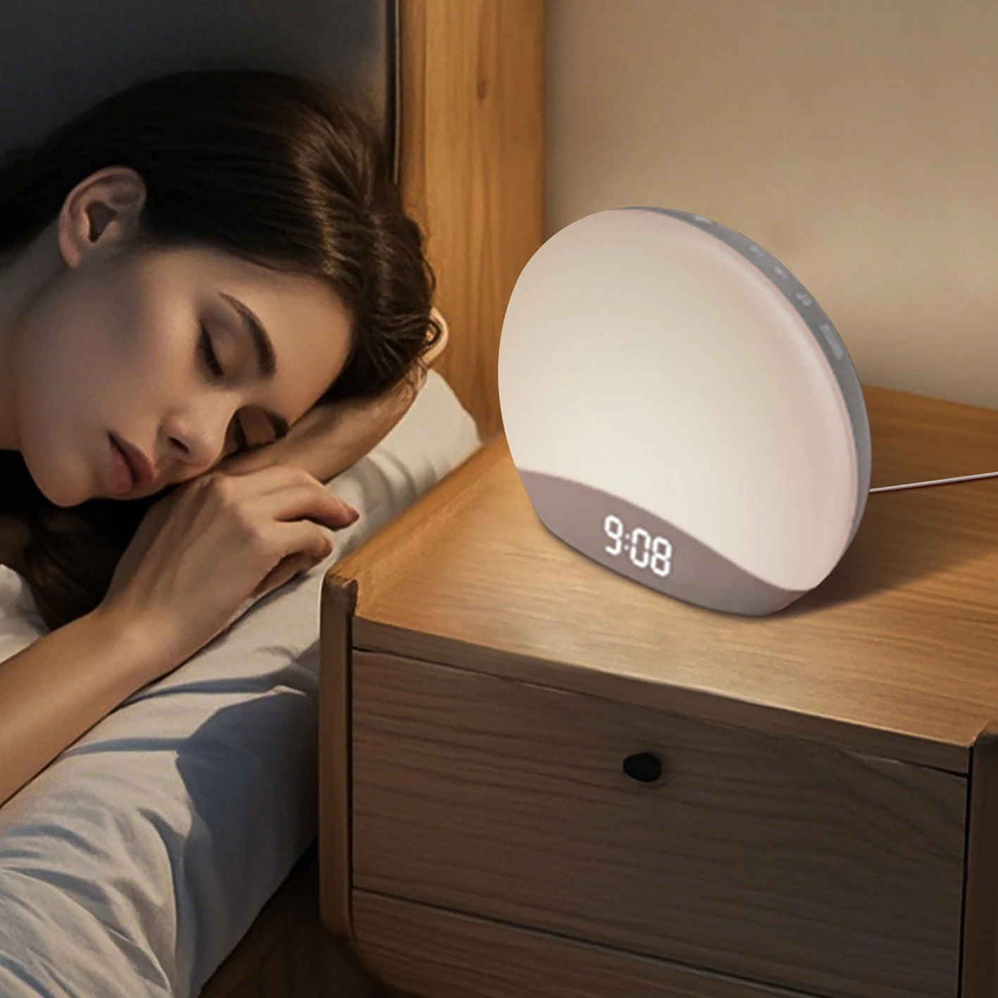 Hi-FiD Sunrise Simulering Wake Up Light Vækkeur White Noise Machines HFD-R7 1