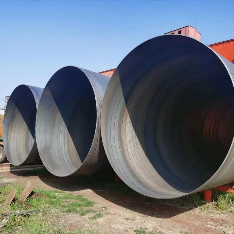 Spiral Steel Pipes For Water Delivery Double-sided Submerged Arc Welding Spiral Seam Welded Steel Pipes 1