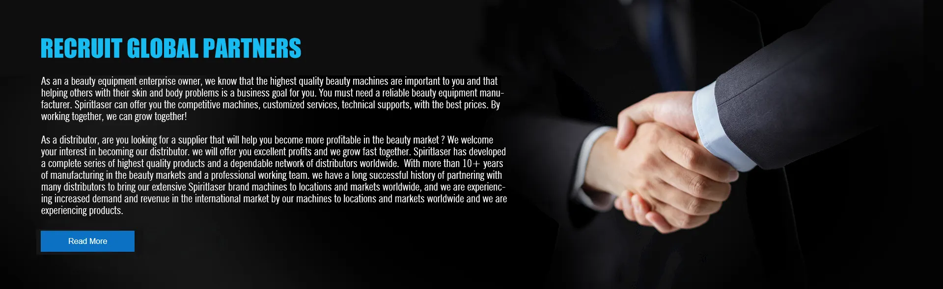 Beauty equipment agent wanted