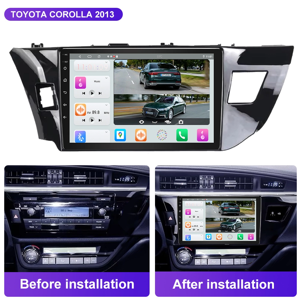 Jmance 9 8 Core 1280*720 Ram 2/4/6GB Rom 32/64/128GB 4G Android Auto Carplay 2 Din autoradio pour Toyota Corolla 2013 1