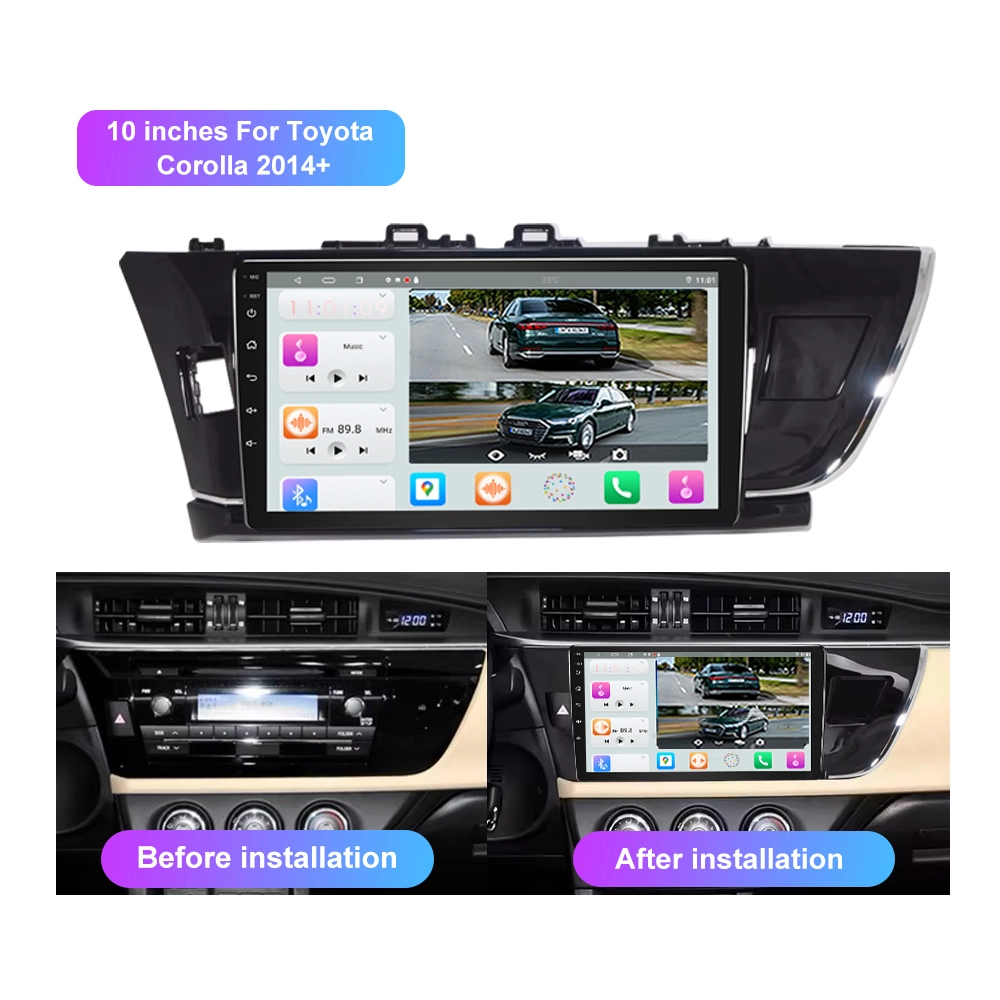 Jmance 10 pouces Android autoradio lecteur DVD DSP Carplay 2 Din pour TOYOTA Corolla 2014 + lecteur multimédia automatique Android 1