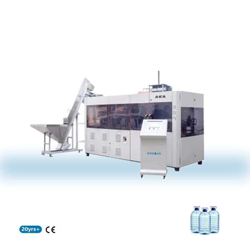 آلة تصنيع زجاجة الحيوانات الأليفة البلاستيكية آلة النفخ التلقائي JS-3C-5L 1