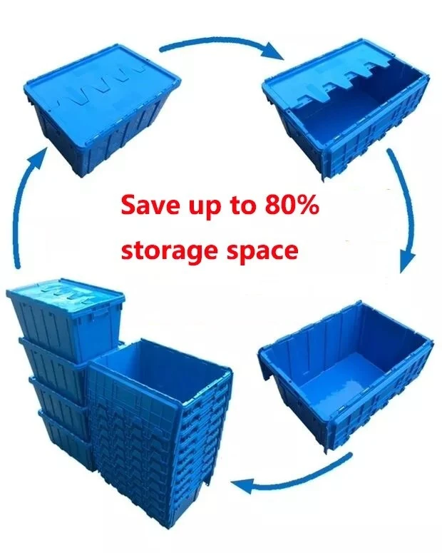 Reusable Moving Crates 595x395x90mm 15kg 595x395x230mm NB ZHONGYI Brand Company 3
